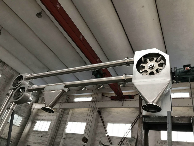 管鏈輸送機應用于精細化工、農藥礦石、建筑材料、食品工業(yè)等領(lǐng)域